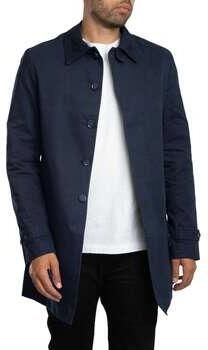 Trojan Mantel Katoenen Mac-jas met paisley-afwerking en perzikmotief