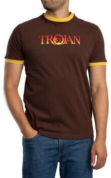 Trojan T-shirt Korte Mouw Ringer-T-shirt met logo