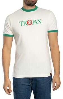 Trojan T-shirt Korte Mouw Ringer-T-shirt met logo
