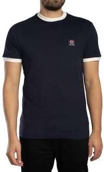 Trojan T-shirt Korte Mouw Vlag-embleem T-shirt met ringband