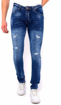 True Rise Skinny Jeans Broek Gaten DC