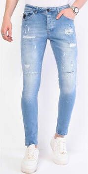 True Rise Skinny Jeans Lichte Spijkerbroek Gaten DC