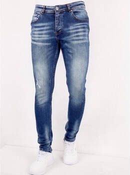 True Rise Skinny Jeans Spijkerbroek Scheuren SLM