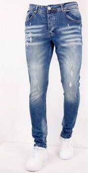 True Rise Skinny Jeans Spijkerbroek Scheuren SLM