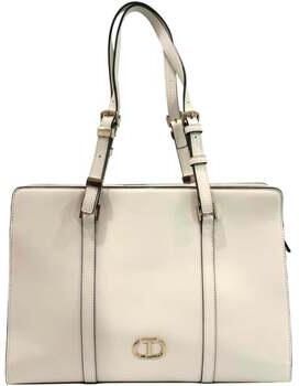 Twinset Tricolor Rits Handtas White Dames