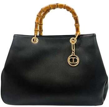 Twinset Zwarte Shopper Tas met Bamboe Handvatten Black Dames - Foto 6