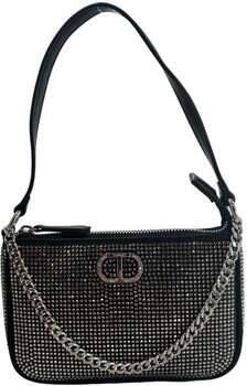 Twinset Feestelijke Petite Schoudertas met Strass Black Dames