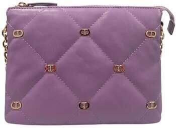 Twinset Gewatteerde Schoudertas met Studs Purple Dames