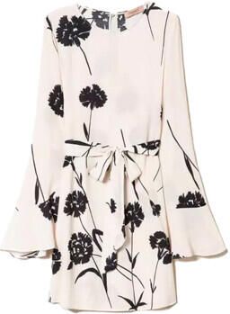 Twinset Elegante Jurk Over Fit White Dames