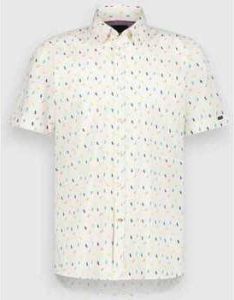 Twinlife T-Shirt Lange Mouw Men Shirt Flipflop Allover Print SS | Blanc de Blanc