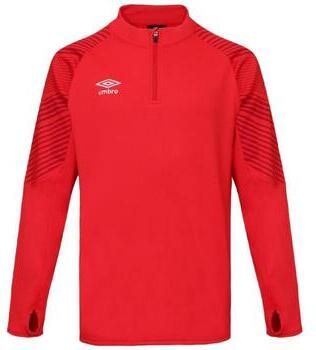Umbro Sport T-shirt met lange mouwen en halve rits Red Heren