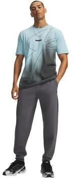 Under Armour Regular fit trainingsbroek met katoen-aandeel model 'Unstoppable' - Foto 4