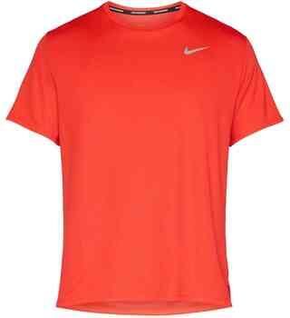 Nike Miler UV hardlooptop met korte mouwen en Dri-FIT voor heren Rood - Foto 6