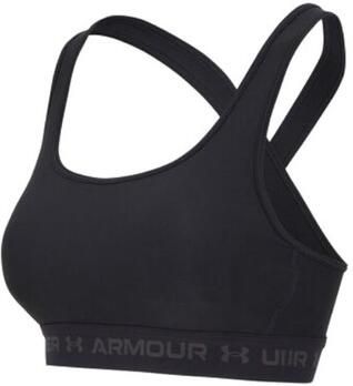 Under Armour mid crossback medium-impact sportbh zwart dames - Foto 15