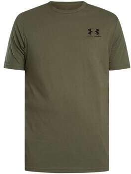Under Armour T-shirt Korte Mouw Losvallend T-shirt met logo op de linkerborst