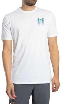 Under Armour T-shirt Korte Mouw Losvallend T-shirt met wazig logo op de achterkant