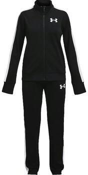 Under Armour trainingspak EM Knit zwart wit Meisjes Polyester Opstaande kraag 164