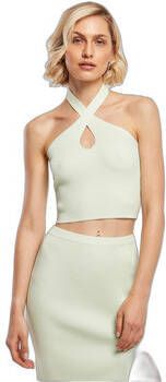 Urban Classics Blouse Body à encolure croisée en tricot côtelé femme