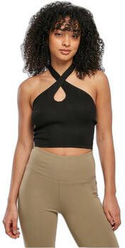 Urban Classics Blouse Body à encolure croisée en tricot côtelé femme