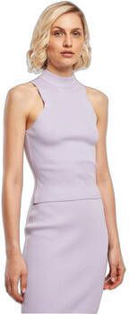 Urban Classics Blouse Body court à col roulé en tricot côtelé femme