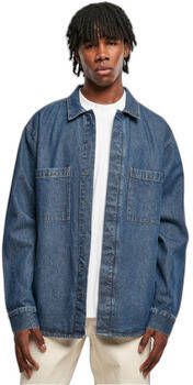 Urban Classics Overhemd Lange Mouw Chemise en jean oversize avec poches