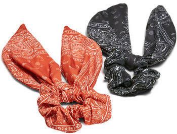 Urban Classics Sjaal Lot de 2 bandanas imprimé avec nœud femme