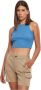 Urban Classics Cropped Rib Top Tanktops Kleding horizonblue maat: M beschikbare maaten:S M L - Thumbnail 1