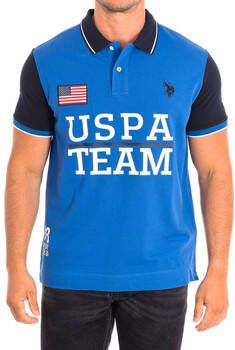 U.s. Polo Assn. Blauw poloshirt met korte mouwen Blue Heren