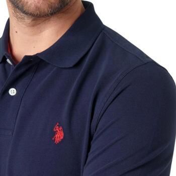 U.s. Polo Assn. King Piqué Polo Shirt Blue Heren - Foto 3