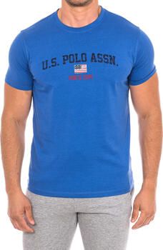 U.s. Polo Assn. T-shirt met opvallende logo print Blauw Heren - Foto 2