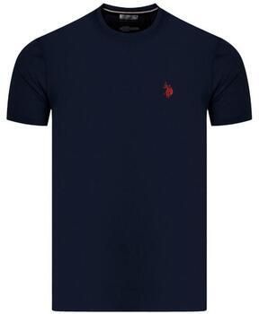 U.s. Polo Assn. Geborduurd Logo Katoenen T-shirt Luca Blue Heren