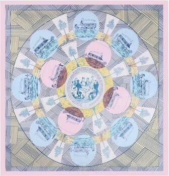 V 1969 Sjaal Carré de Soie CERCLE