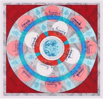 V 1969 Sjaal Carré de Soie CERCLE