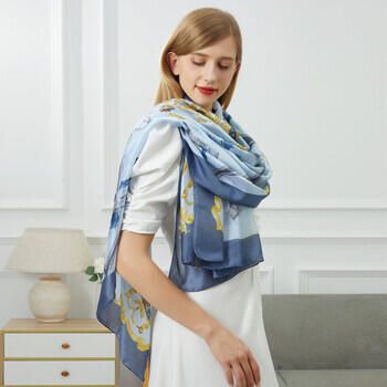 V 1969 Sjaal Marina Eleganza zijden stola