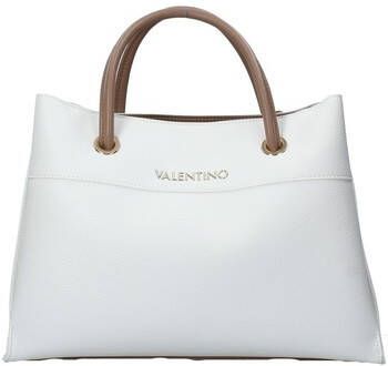 Valentino by Mario Valentino Wit Rechthoekige Handtas met Gouden Accenten White Dames