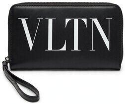 Valentino Garavani Zwarte Portemonnees Klassiek Stijl Black Heren