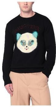 Valentino Bags Trui Pull noir avec patch Le Chat de la Maison