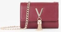 VALENTINO BAGS Clutch in leerlook met logo-applicatie model 'Divina'