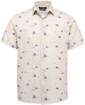 Vanguard Overhemd Lange Mouw Overhemd KM Bloe print Beige