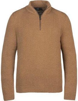Vanguard Sweater Half Zip Trui Grindle Bruin