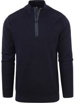 Vanguard Sweater Trui Half Zip Donkerblauw