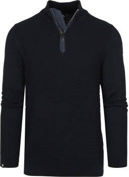 Vanguard Sweater Trui Half Zip Navy