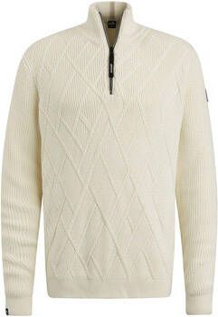Vanguard Sweater Trui Half Zip Structuur Ecru