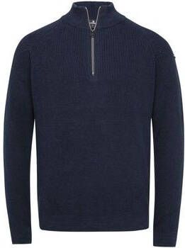 Vanguard Sweater Trui Knitted Half Zip Navy
