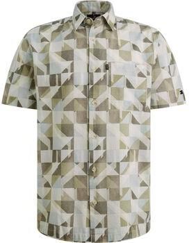 Vanguard Overhemd Korte Mouw Short Sleeve Overhemd Print Groen