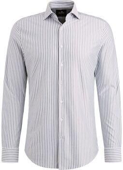 Vanguard Overhemd Lange Mouw Overhemd Elevated Knit Streep Blauw