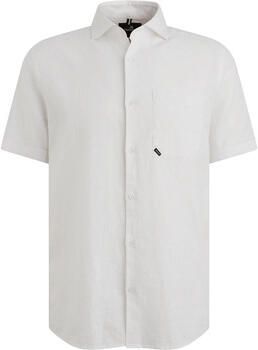 Vanguard Overhemd Lange Mouw Short Sleeve Overhemd Linnen Blend Wit