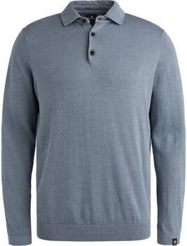 Vanguard Polo Shirt Lange Mouw Longsleeve Poloshirt Blauw