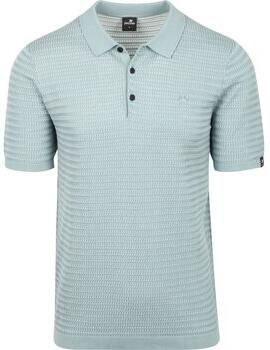 Vanguard T-shirt Knitted Poloshirt Arona Blauw