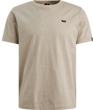 Vanguard T-shirt Korte Mouw T-Shirt Streep Beige